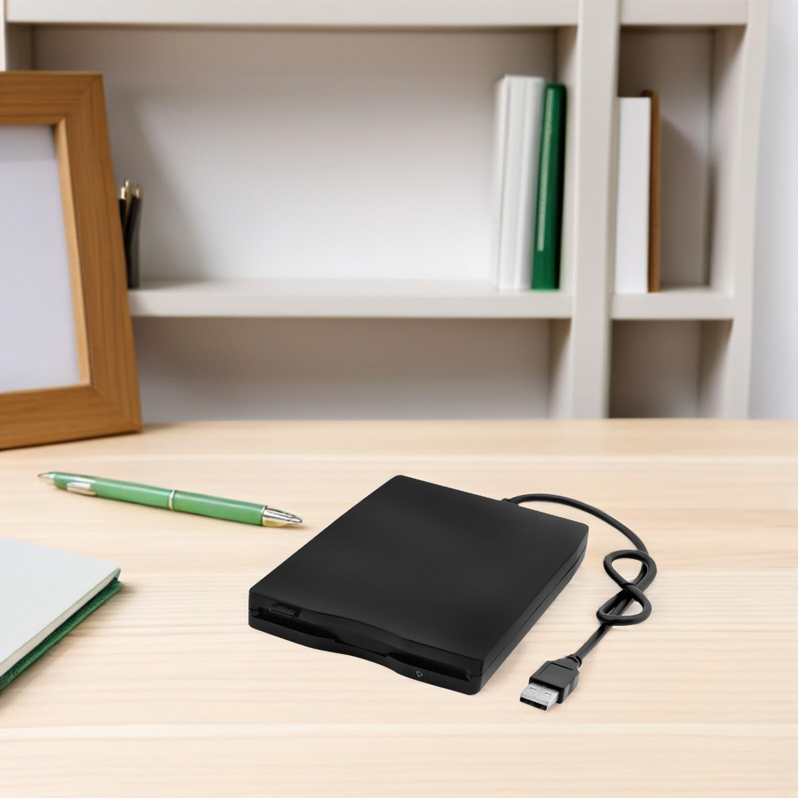 DOITOOL Unità Floppy Disk Esterna USB Portatile per Laptop Trasferimento Dati da Floppy Disk Compatibile con Sistemi Operativi Nero