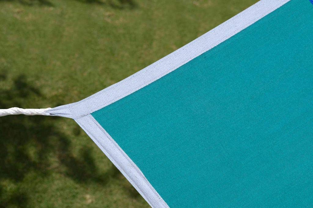 Polyethylene Solid Sun Shade Sail with Niwar Duronet, 10 X 5 Feet, Green 2