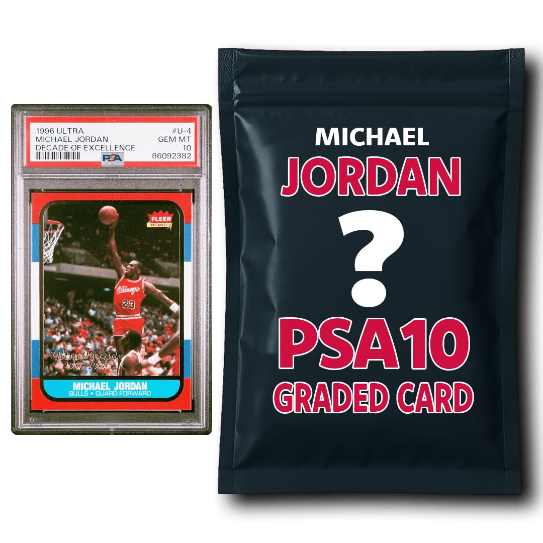 psa 10 graded card Michael Jordan Basketball Mystery Pack : Collectibles & Fine Art final fantasy figure Yusei Speed Duel Deck Color:Neon