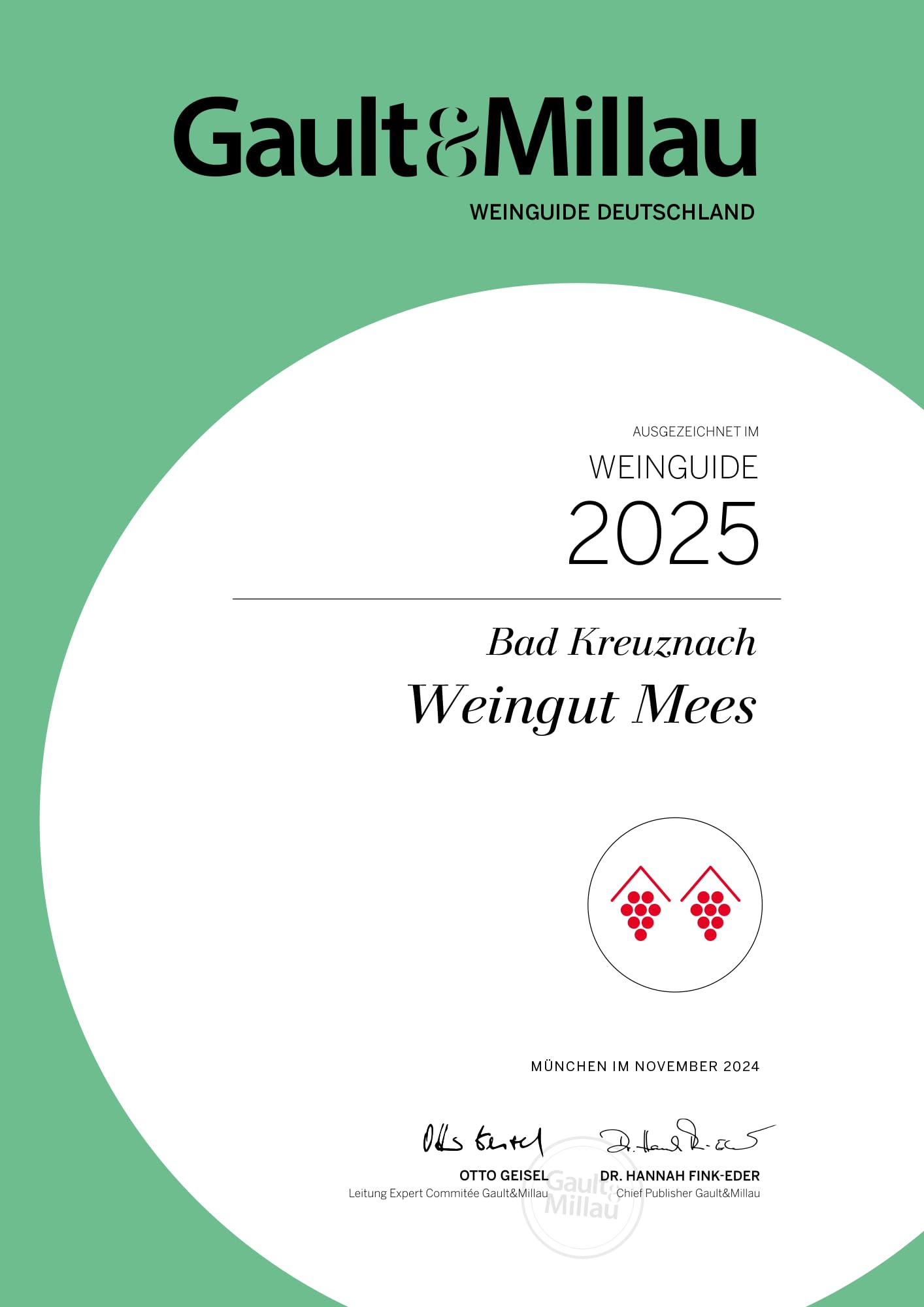 WEINGUT MEES | Riesling 2021 Paradies Weißwein trocken, 6 x 0,75l - Nahe | hochwertiger prämierter Weiss-Wein | Weißwein-Set aus Deutschland | Paket 100% Riesling