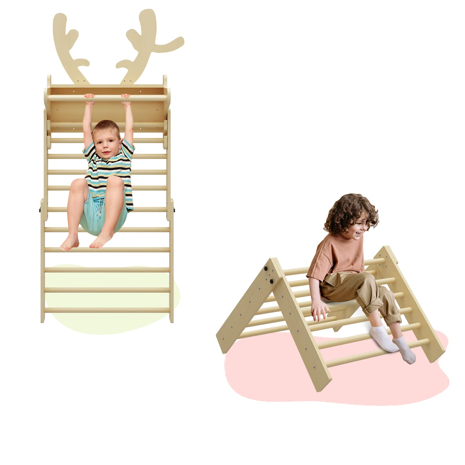 Photo 1 of Benarita Indoor Climbing Gym for Kids Adults, Durable and Large Capacity Gymnastic Playset