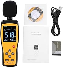 Instrumento de medição de monitor de ruído DB AS844 + Medidor de nível de som digital de alta precisão Medidor de decibéis