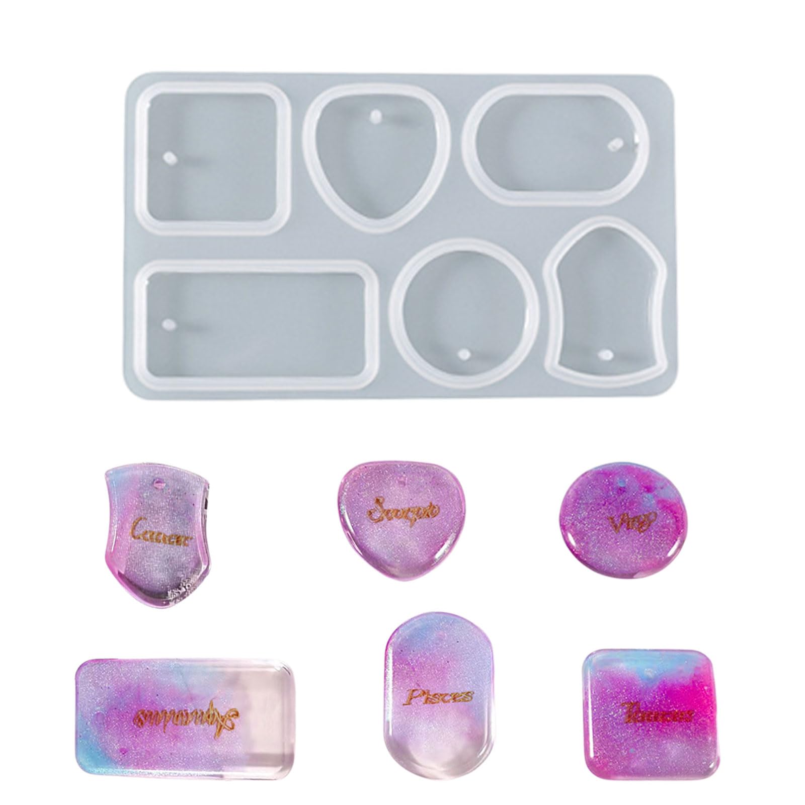 Amazon.co.jp: レジン シリコンモールド 長方形 ハート 正方形