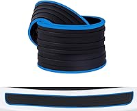 Vista 7 de Protector de parachoques trasero universal de 35.4 pulgadas, de goma negra, resistente a los arañazos, para puerta del maletero, accesorio para Negro