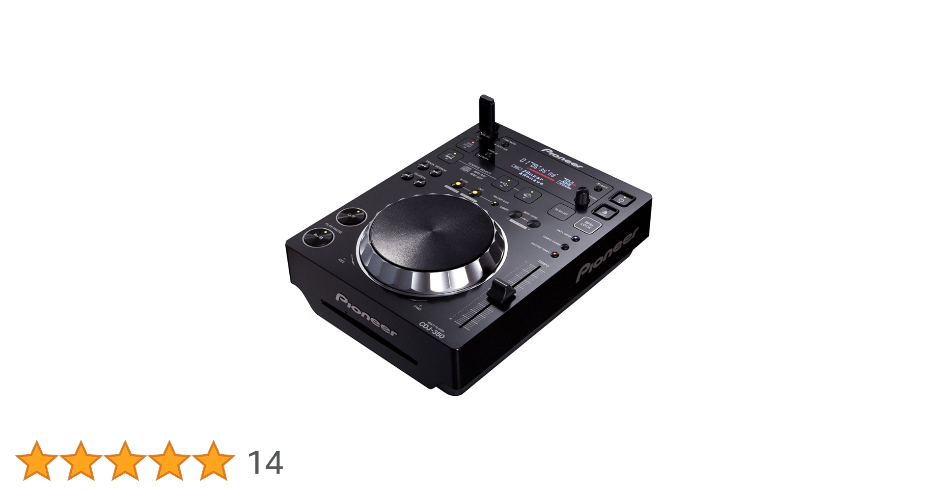 Pioneer DJ CD player Schwarz CDJ-350 (japan import) : Amazon.de