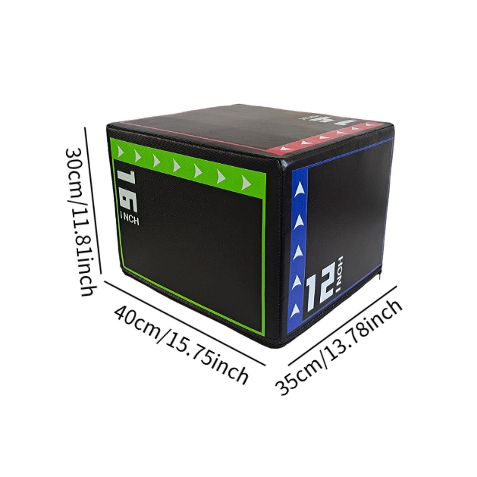 Plyometrisches Sprungbox Step Box Springen für Fitness Workout, Übungen und Heim Gym Konditions Krafttraining 3 in 1 Plyometrisches Sprungbox Step Springen