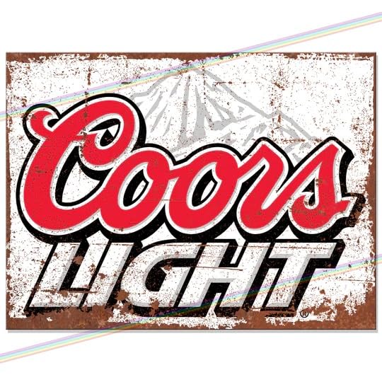 Coors Light Metal Bar Sign Accessories for Home Pub or Outdoor Garden Bar Wall Plaque Man Cave Gift Funny Retro Vintage Signs Memorabilia bar sign 20cm x 15cm