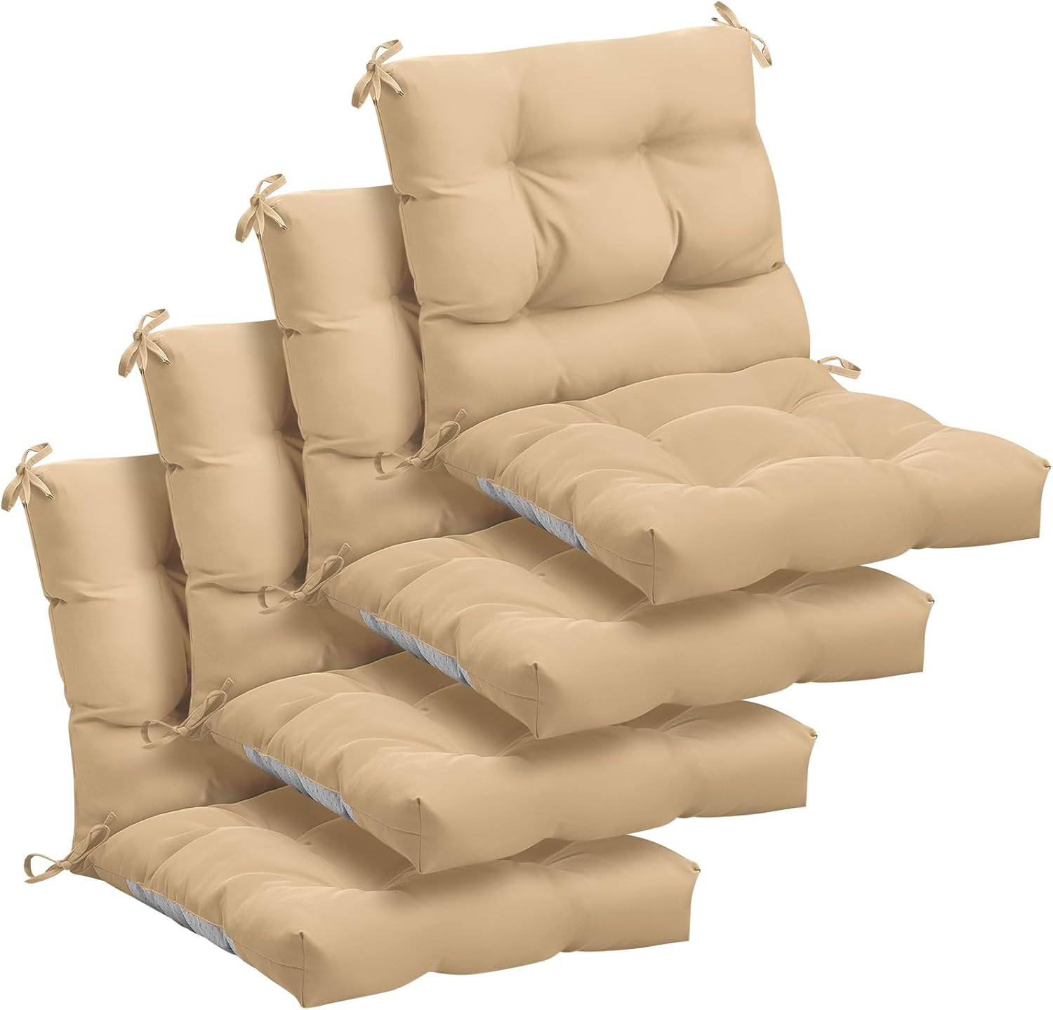 Marsui Outdoor Indoor High Back Chair Cushions Patio