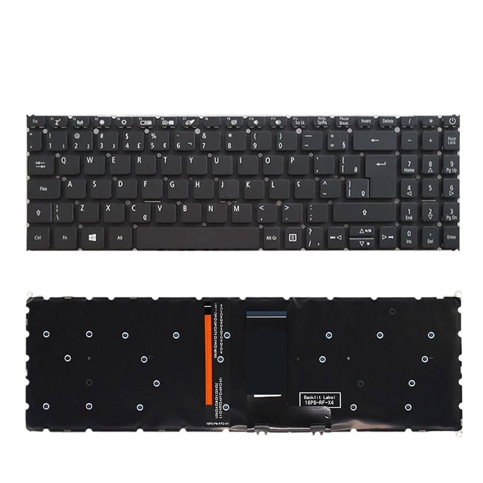 Clavier Russe rétroéclairé de rechange BR Original pour Swift 3