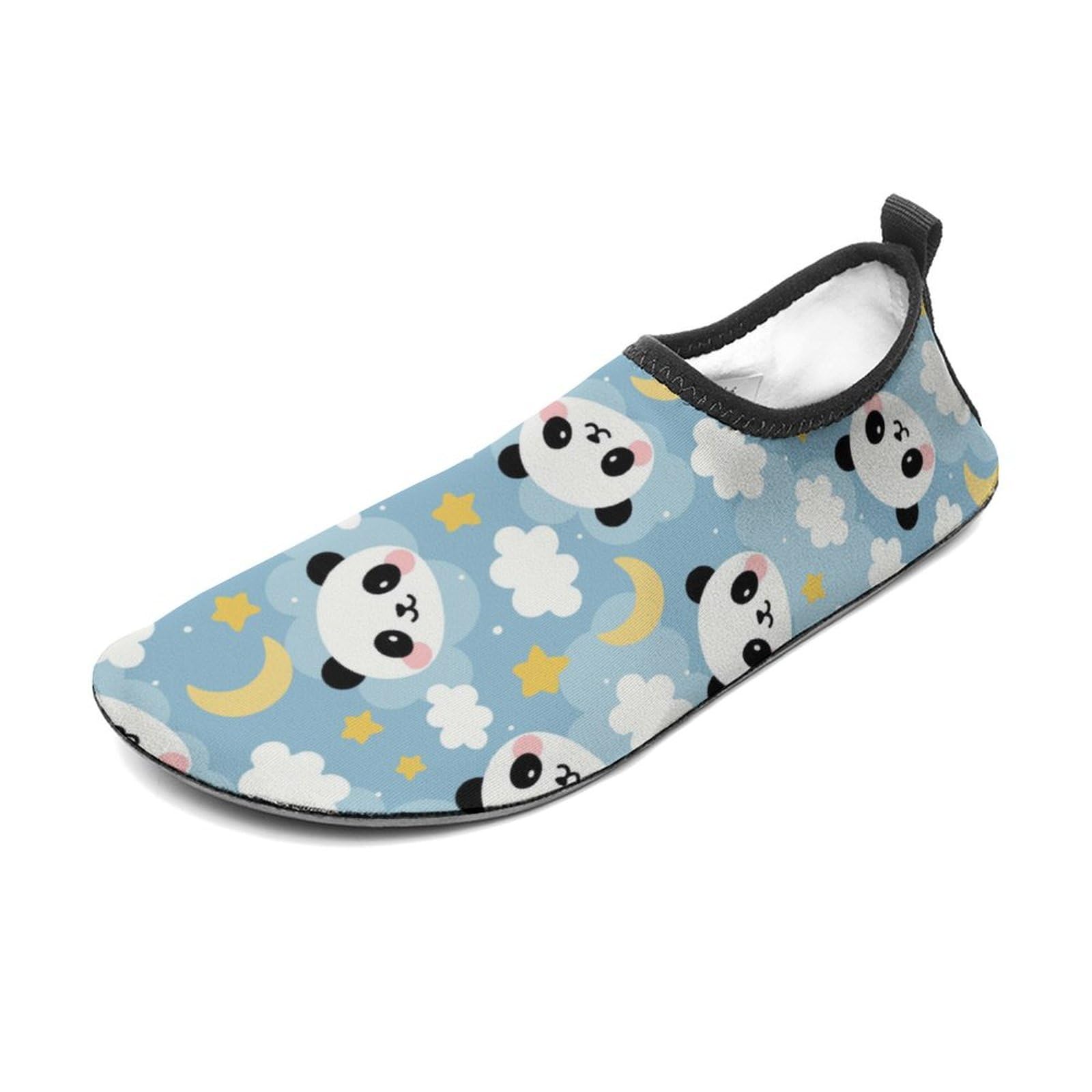 Cute Animal Panda Pattern Water Shoes Beach Shoes Aqua Socks for Women Men Swimming Yoga