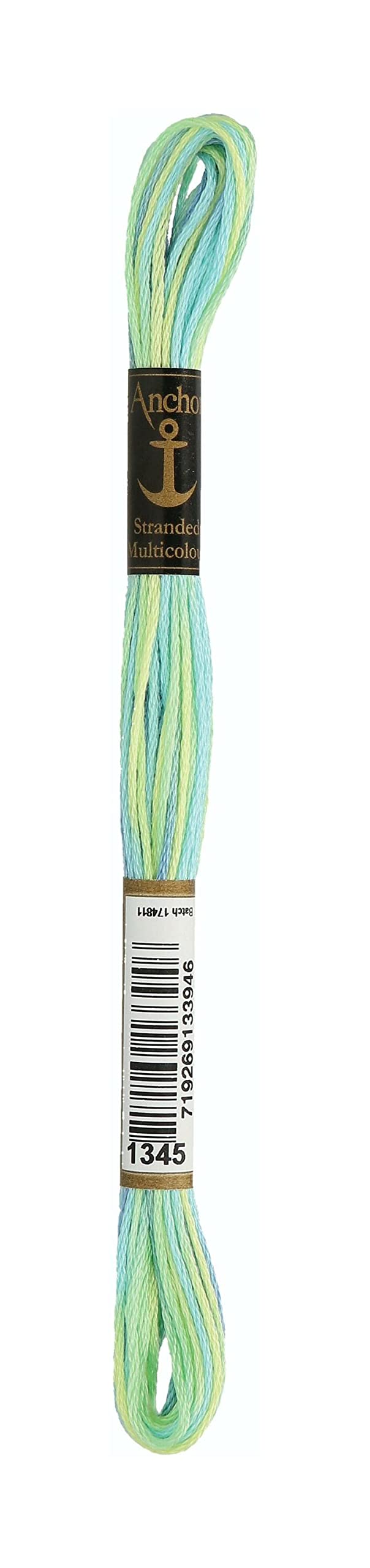 Anchor Sticktwist 4615000-01345 Embroidery Thread, 100% Cotton Multi-Coloured