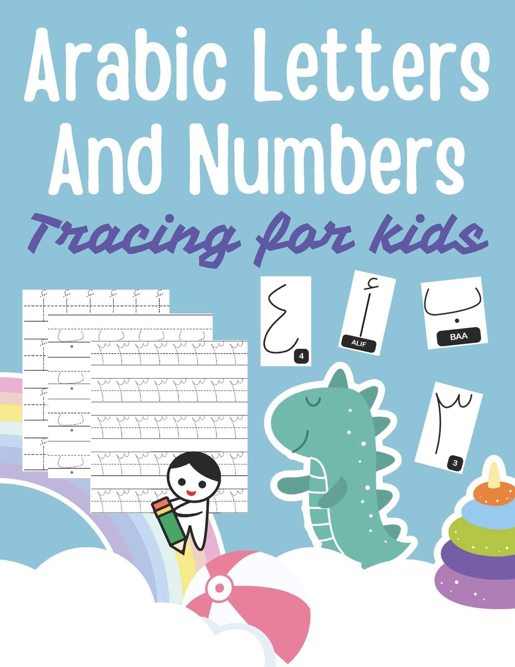 Buy Arabic Letters and Numbers Tracing for kids Arabic Alphabet