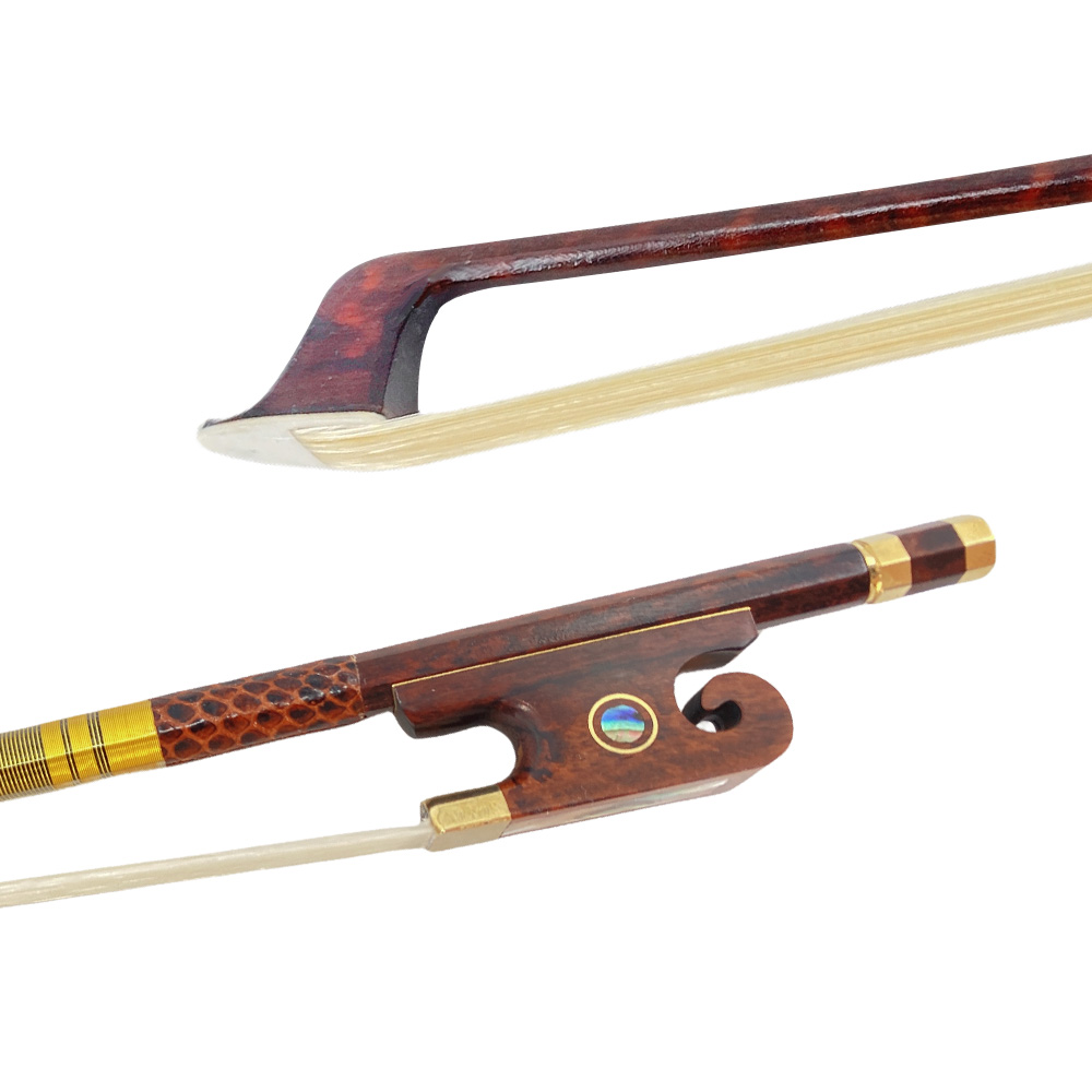 Archetto Per Violino 4/4 In Legno Di Serpente, Stile Barocco, Crine Naturale – Ideale Per Principianti