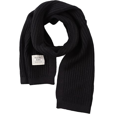 Kids Scarf Soft Warm Knit Neck Warmer Winter Classic Scarf for Boys Girls