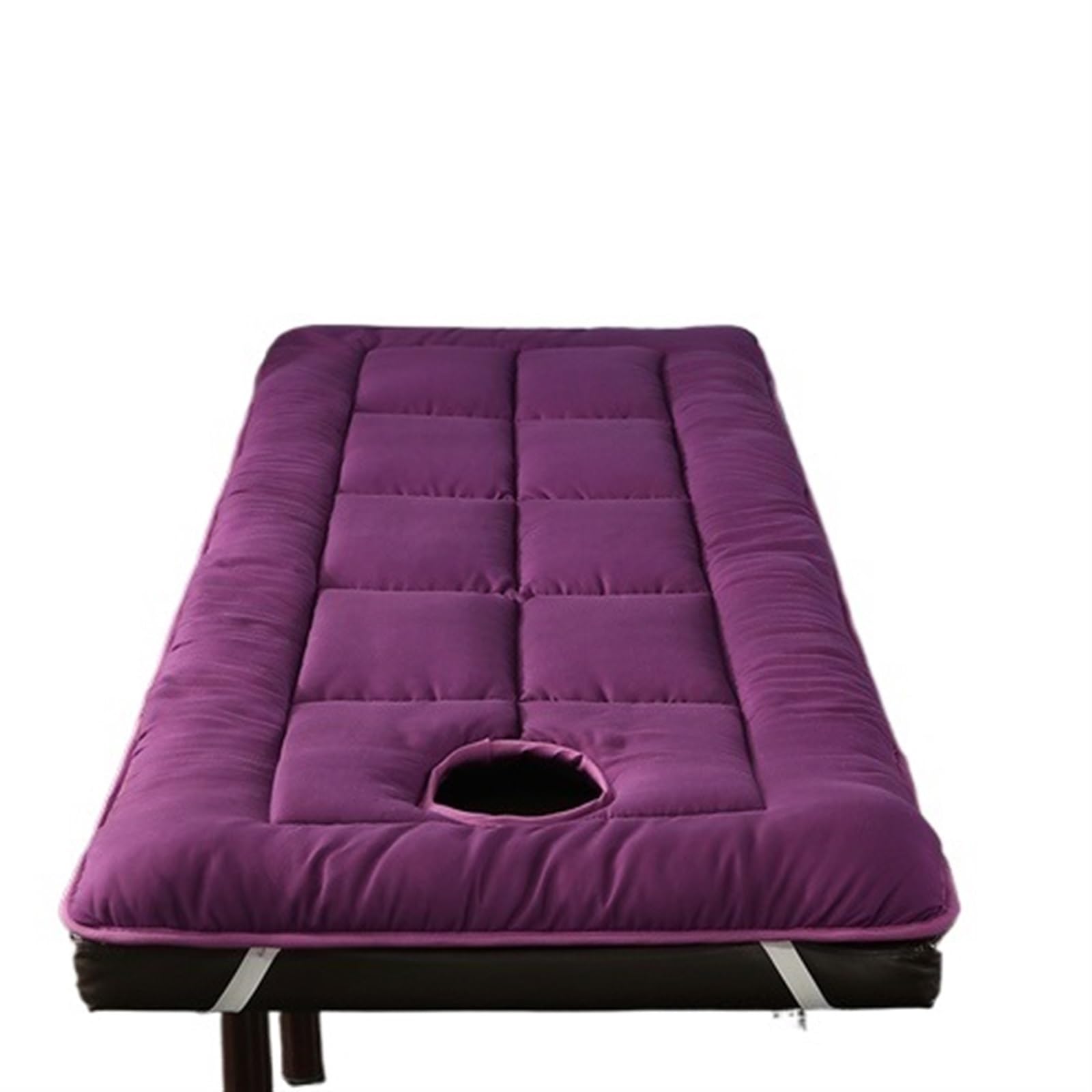 Topper for Massage Bed Beauty Salon Bed Mattress Mat Thickened Cushion Anti Slip Room Massage Pad With Hole(Purple,80x190cm)