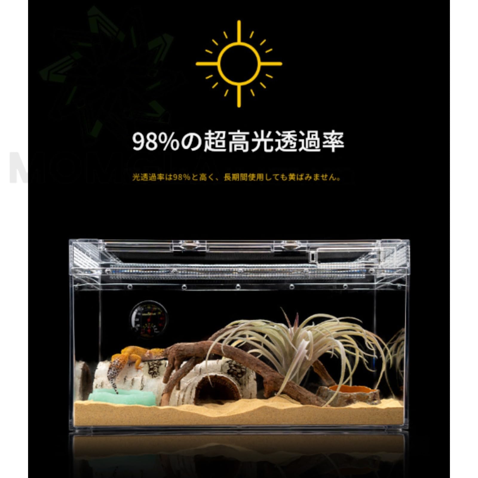 Amazon | 虫かご 大 爬虫類ケージ 飼育容器、トカゲ、30cm/40cm