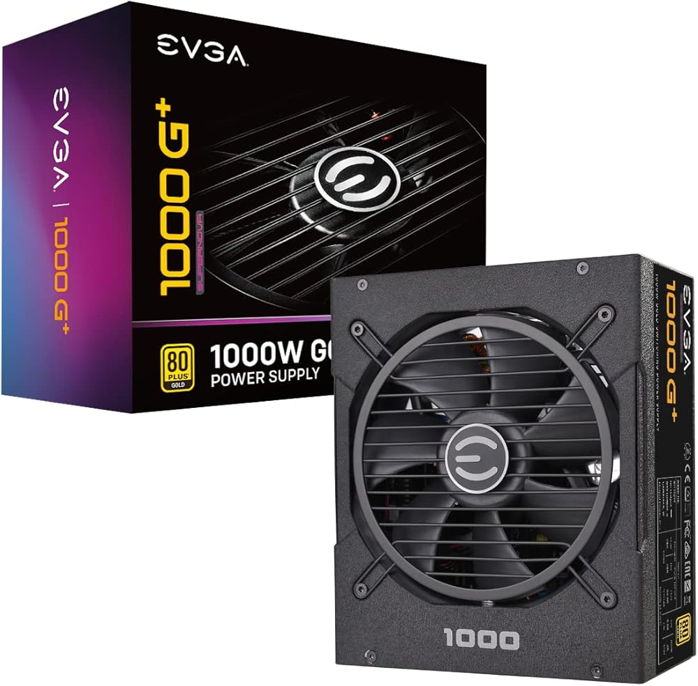 EVGA SuperNOVA 1000 G+, 80 Plus Gold 1000W Fully Modular Power Supply - View 1