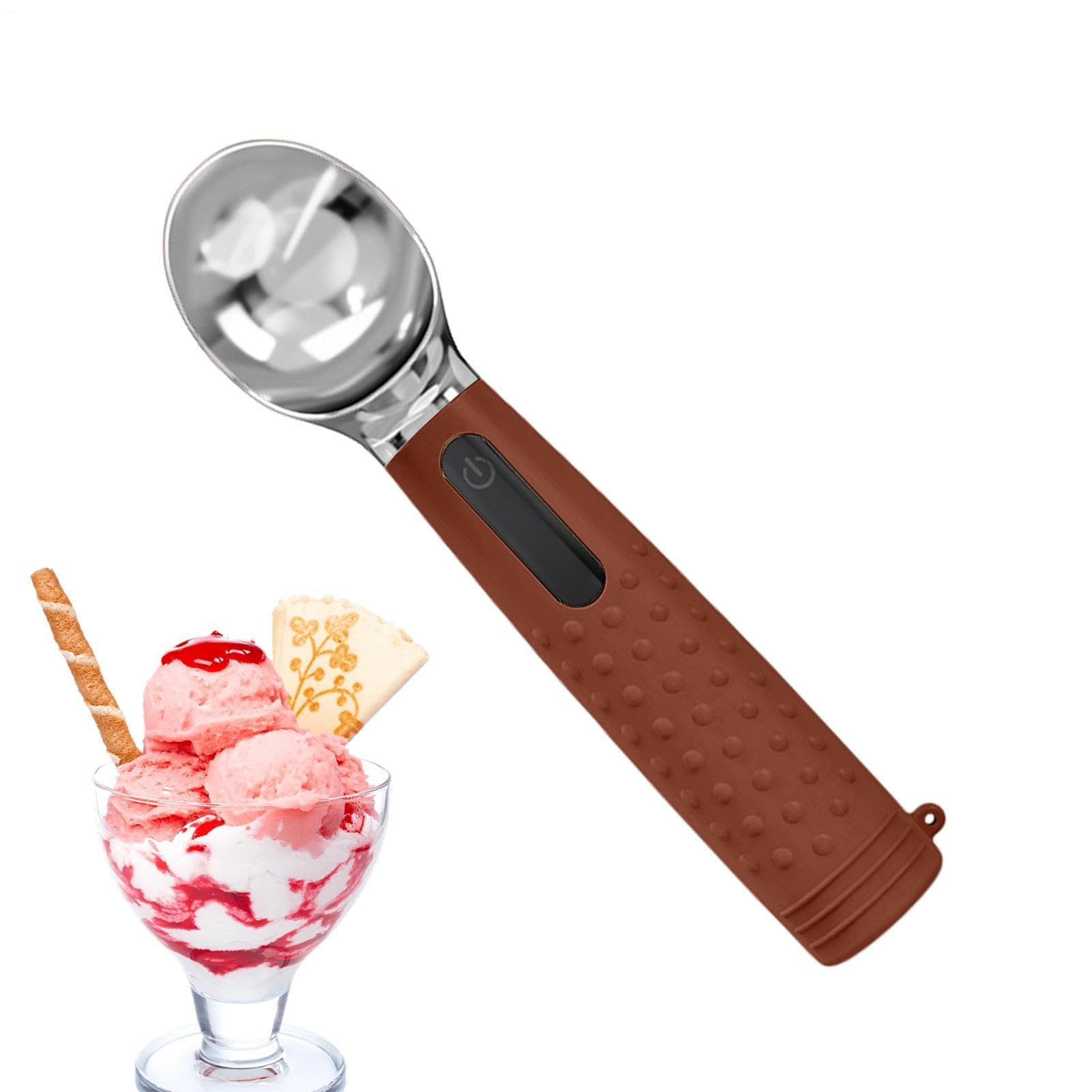 per Riscaldabile ServiDolce a Ricarica Elettrica | Cucchiaio Caldo per per cupcake, desserti, pasticceria, frutta, casa, dormitorio, buffet