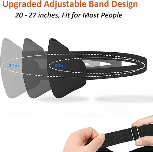 Miniatura 5 de Máscara de ojos para dormir para hombres y mujeres, máscara de dormir contorneada 3D, suave y cómoda, cubierta para ojos para vuelo, viajes, yoga y