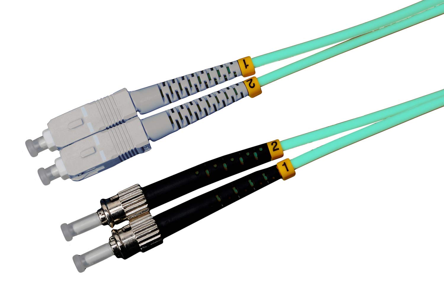 Para Router Cable Fibra Óptica Duplex OM3 50/125 SC-ST Multimodo 2m ...