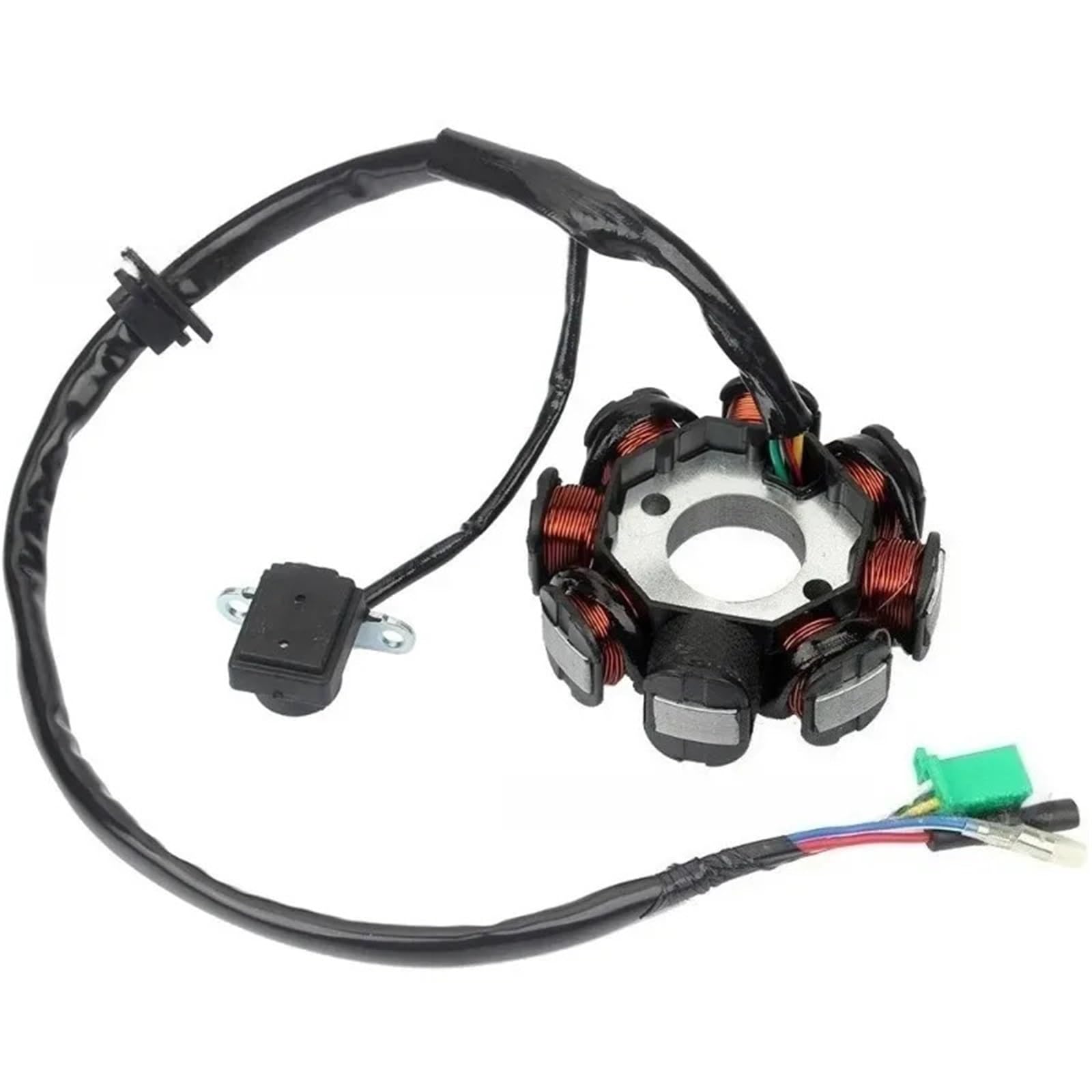 Pasuje do motocykla GY6, 8-cewkowa cewka zapłonowa stojana Magneto 49cc, 50cc, 110cc, 125cc, 150cc, 139QMB, 147QMD, 152QMI, 157QMJ Cewka stojana motocykla‌ Stonaj motocykla‌