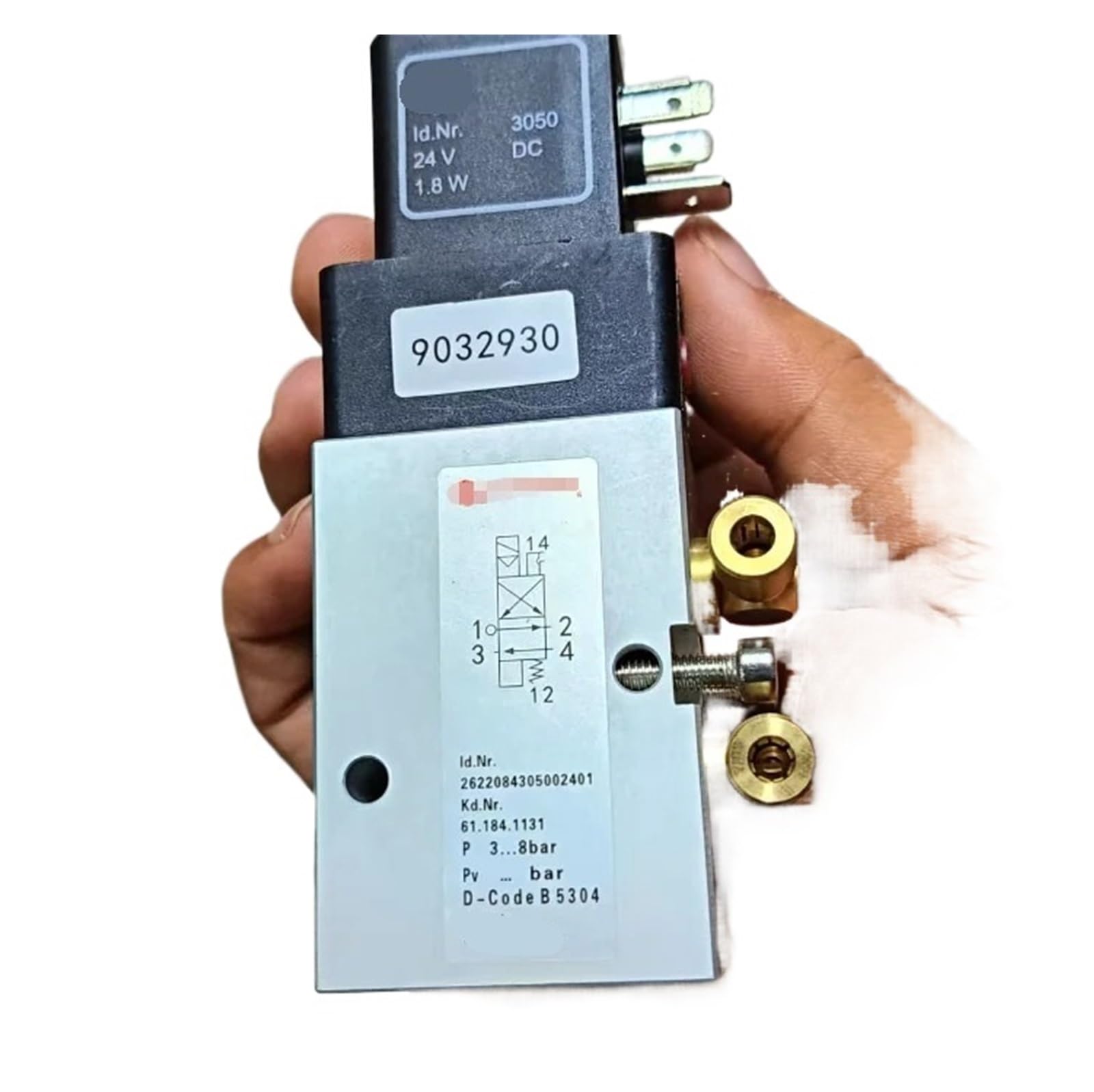 JJKKOZVQF 5 Pieces/61.184.1311 4mm Hole Copper Head CD102 SM102 Solenoid Valve
