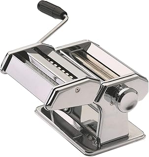 Besuche GEFU PASTA PERFETTA Edelstahl Nudelmaschine – Klassischer Kurbelantrieb