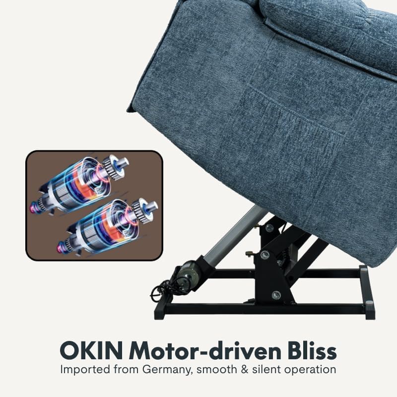 Sillón eléctrico reclinable para ancianos con masaje miniatura 3