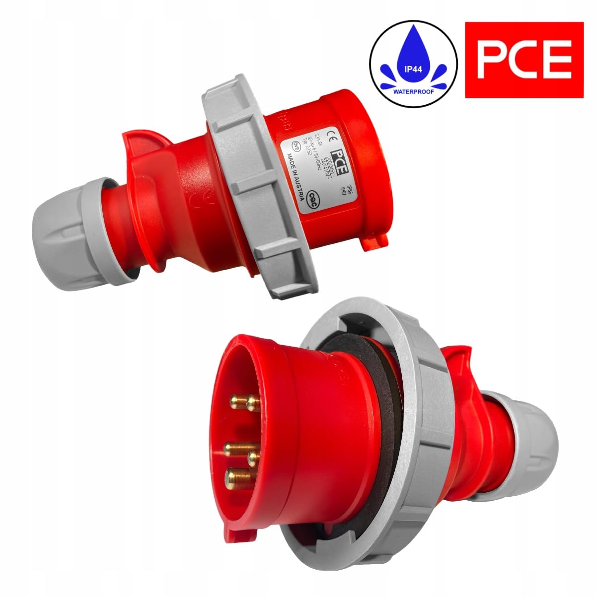Hilark Cable Tech Przejściówka siłowa IP67 32A 5P na 63A 5P 1M