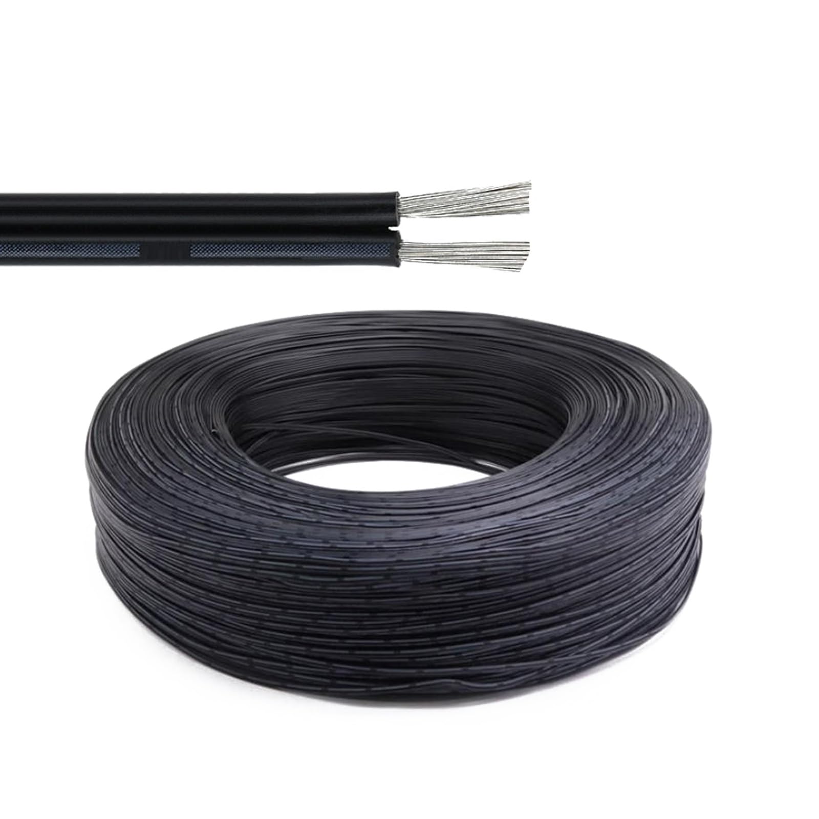 Câble d'éclairage LED noir 28AWG souple pour installation lumineuse et décoration
