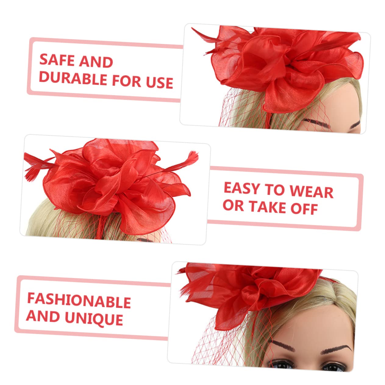 Cappello a molletta con The Ritual Cerimonia Hat Fascinators per Le Donne Tea Party Cappelli Fascinator per Copricapo Affascinante Cappello Fascinator per Tea Party Seta