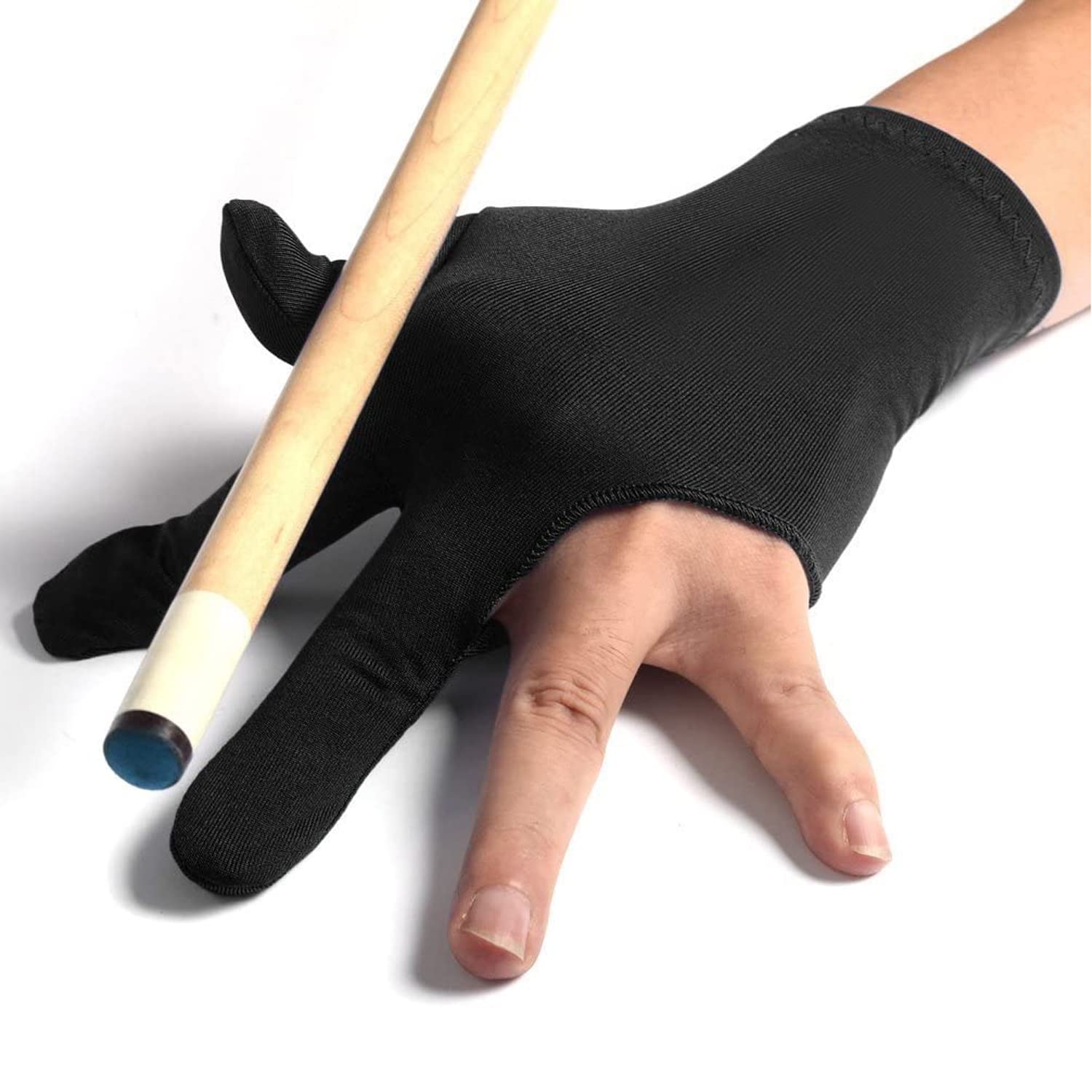 BODY FUEL Set 3 Finger Billiards Snooker and Pool Cue Gloves 2 Pieces (Black) (B0B5DV86HG) Amazon Price History, Amazon Price Tracker
