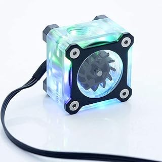 Heayzoki Water Cooling Flow Meter,R3 RGB Colorful Computer Water-Cooling Water Flow Meter G1/4 Female Thread Computer Accessories,Water Cool Flow Meter Water Cooling System