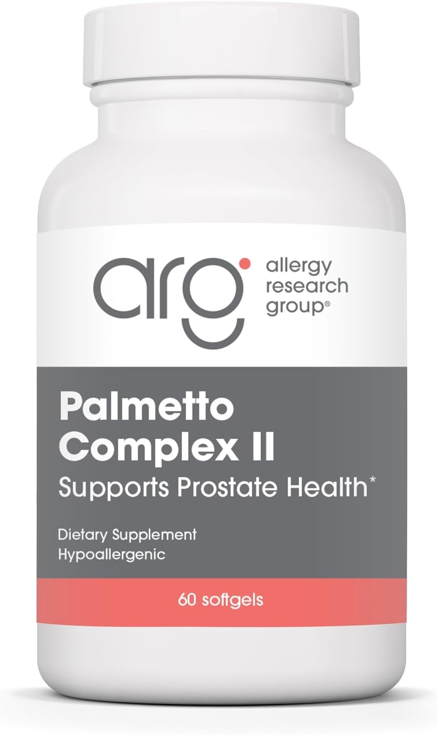 Allergy Research Group Palmetto Complex II - Prostate Support, Saw Palmetto for Men & Women, with Lycopene, Pumpkin Seed Oil, Zinc - 60 Count