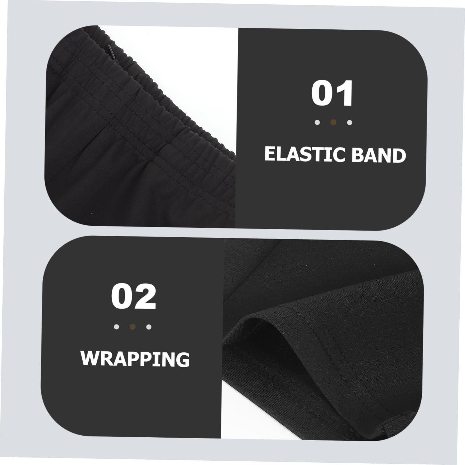 Atmungsaktive Kochhose Herren Elastischer Langlebige Baumwolle Öl und Fleckenresistent Schwarze Küchenhose für Restaurant Hotel
