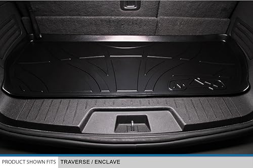 Miniatura 5 de MAXLINER Juego de 2 filas y forro de carga para detrás de la tercera fila de alfombrillas negras compatibles con Buick Enclave 2009-2017Chevrolet