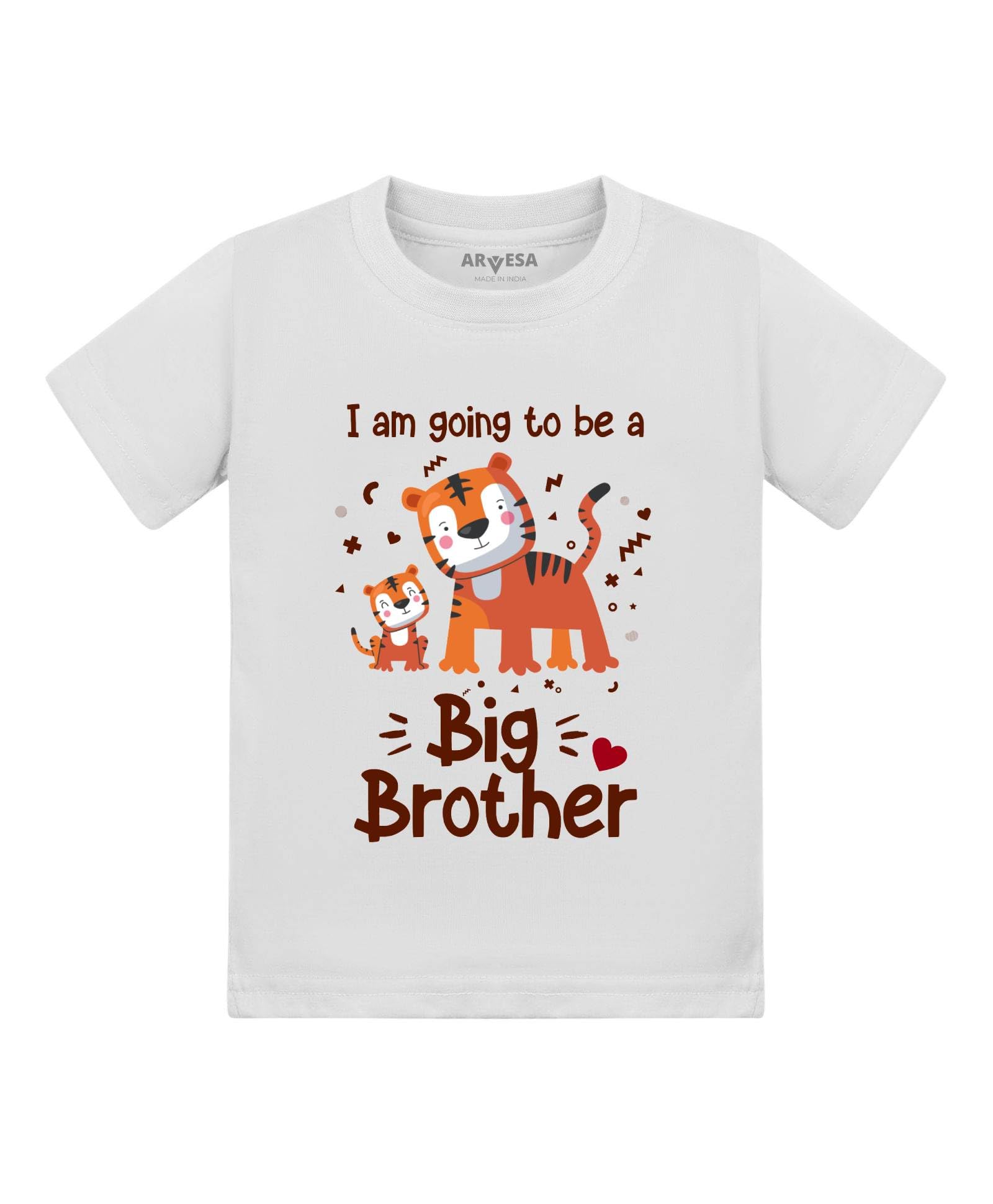 arvesa Baby T Shirt Brother Theme for Baby Boy and Baby Girl Cotton 0–12 Months Design No 1605 - I am Going to Be Big Brother-picture-15
