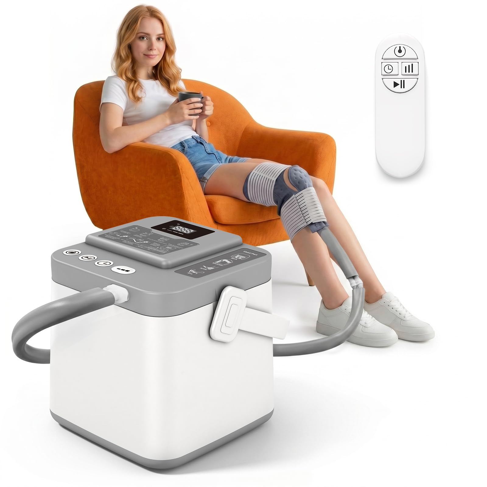 Photo 1 of WTBFX Cold Therapy Machine, Silent Brushless Pump Knee Ice Machine