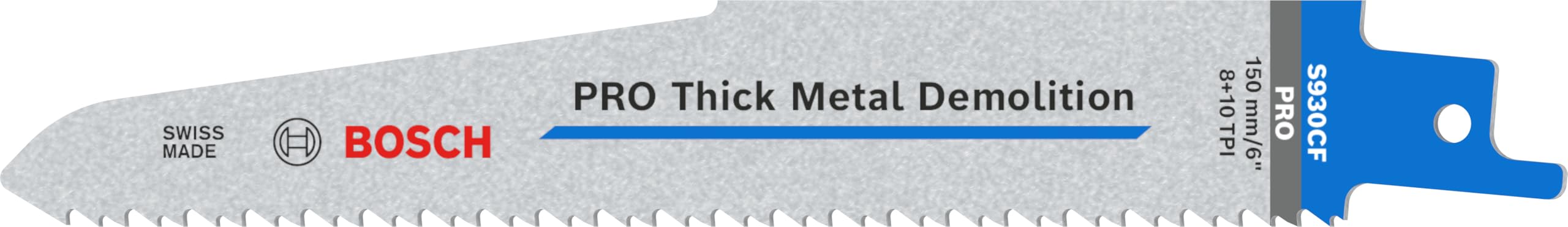 Bosch 25x PRO Thick Metal Demolition S930CF Recip Saw Blade, 1,6 x 22 x 150