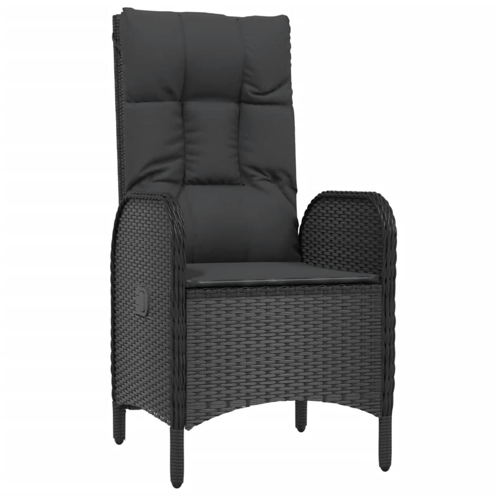 3185081 Set da Pranzo da Giardino 7 pz Nero con Cuscini in Polyrattan Testata in Legno,Testata Letto Matrimoniale Muebles Dormitorio Spalliera Letto Testiere per Letto Matrimoniale