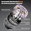 Gyro Ball Wrist Power Exerciser, Hand Forearm Strength Trainer with Colorful LED Light, Arm Muscle Enhancer for Finger and Bone Workout gallery image