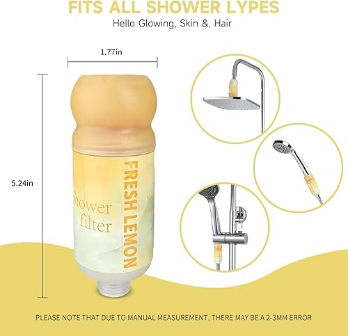 Miniatura 3 de Filtro de ducha con vitamina C para agua dura, purificador suavizante de aromaterapia, terapia de aromaterapia, fácil instalación, piel y cabello