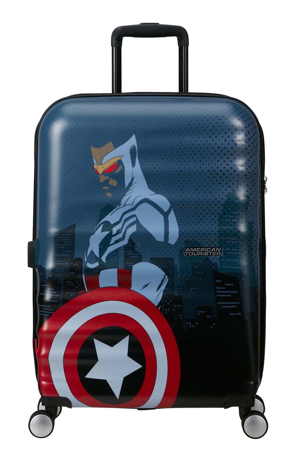 American Tourister Valigia Marvel Legends FL - Spinner M, 67 cm, 64 L, multicolore (Capitan America City)
