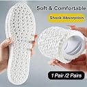 ARJ Memory Foam Insoles – Super Soft, Shock Absorbing Shoe Inserts for Plantar Fasciitis, Foot Pain Relief & Odour Control – Breathable, High Elastic Cloud Soles for Running, Sports & Daily Use (Unisex Free Size) (grey) gallery image