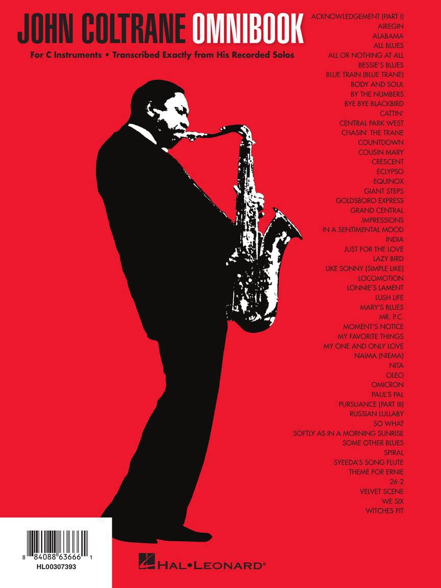 John Coltrane - Omnibook. Instruments en Do.