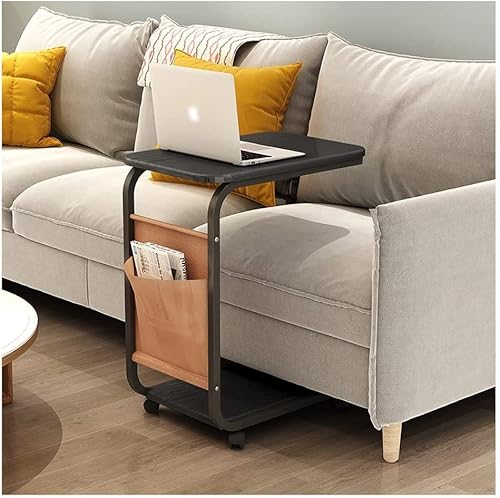 XXZY Betttisch mit Stauraum, bewegliches Rollensofa, mobiler Laptop-Tisch, geeignet für Wohnzimmer, Schlafzimmer, Frühstück, Nachttisch Cover