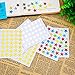 Kenkio 8270 Count Colorful Star Stickers Self-Adhesive Stickers Stars Labels