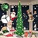 BUZIFU Árbol de Navidad artificial de 150 cm, plegable, con lentejuelas, árbol...