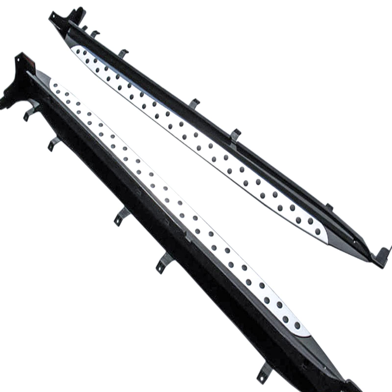 Marchepieds Latéraux Pour Hyundai Tucson 2015-2020 - 2 Pièces, Antidérapants, En Acier Et Aluminium