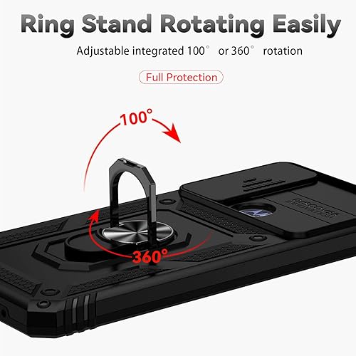 Miniatura 5 de SMKY - Funda para Moto G Play 2023, funda para Moto G Pure con protectores de pantalla y funda para cámara, grado militar de 16 pies. Funda a prueba
